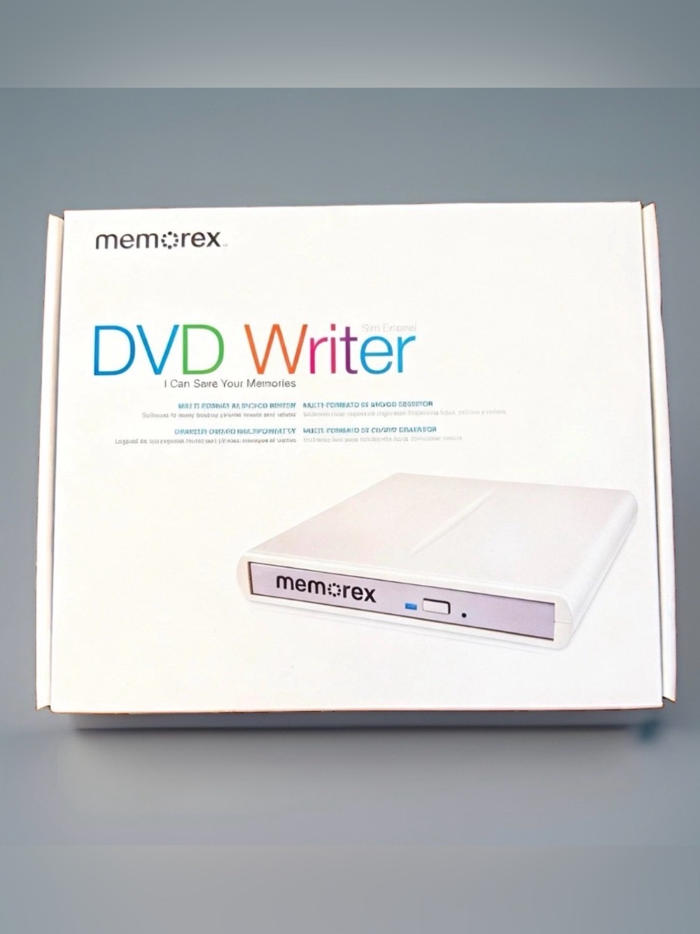 Memorex 8x Slim External CD/DVD Writer MRX-650LE - NIB! All Accessories Incl